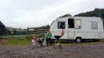 Cosy Caravan on rural farm. Equine/dog/bike friendly! Nr Knighton, Powys